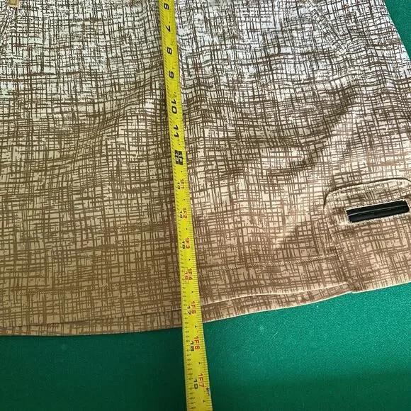 Jamie Sadock Skort Size 4 Brown White Textured Pattern Golf Skirt Shorts Lined - Picture 11 of 11